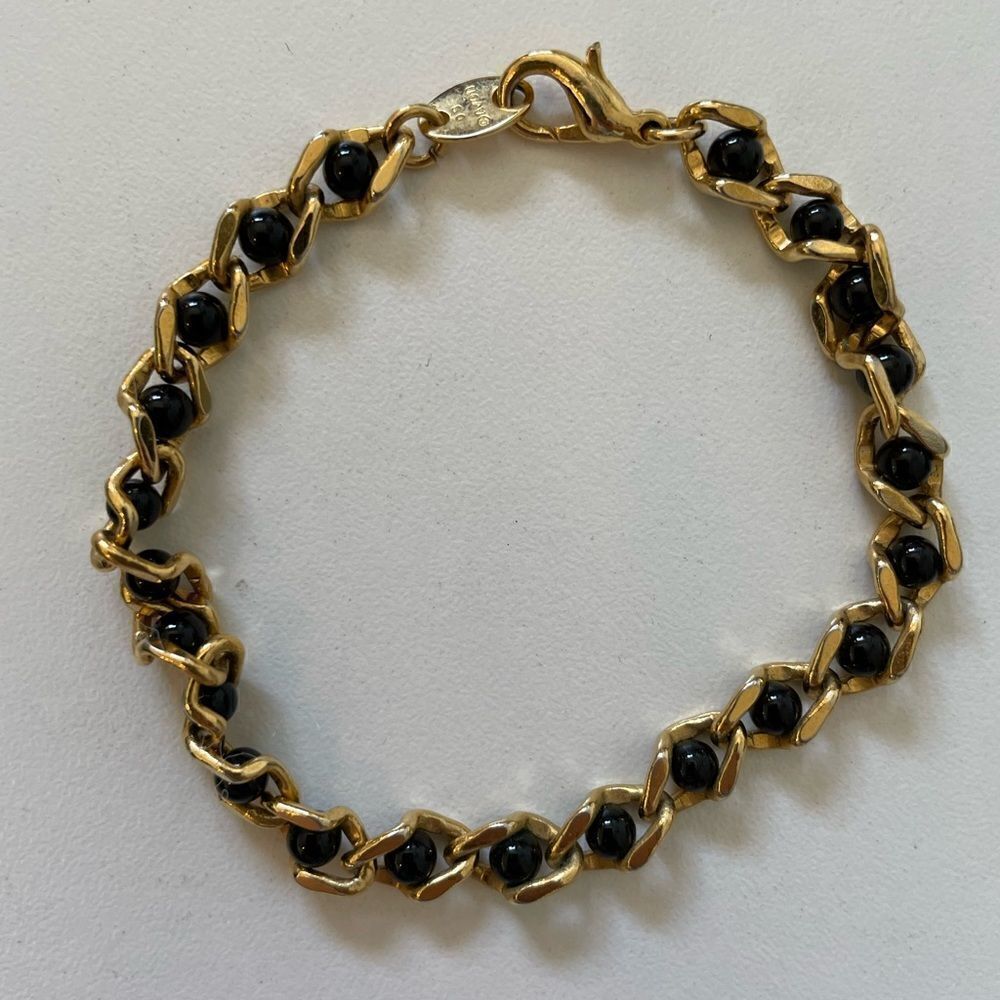 Avon Captured Treasures Black Onyx Bracelet
